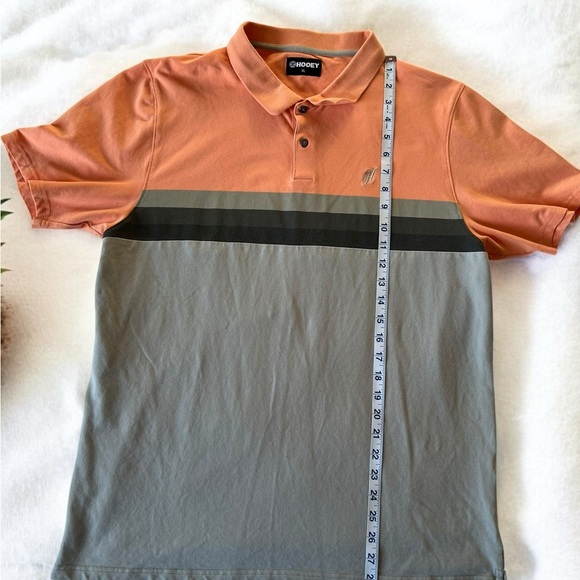 Hooey XL Polo | Bold Orange & Grey | Pre-Loved - Picture 4 of 6